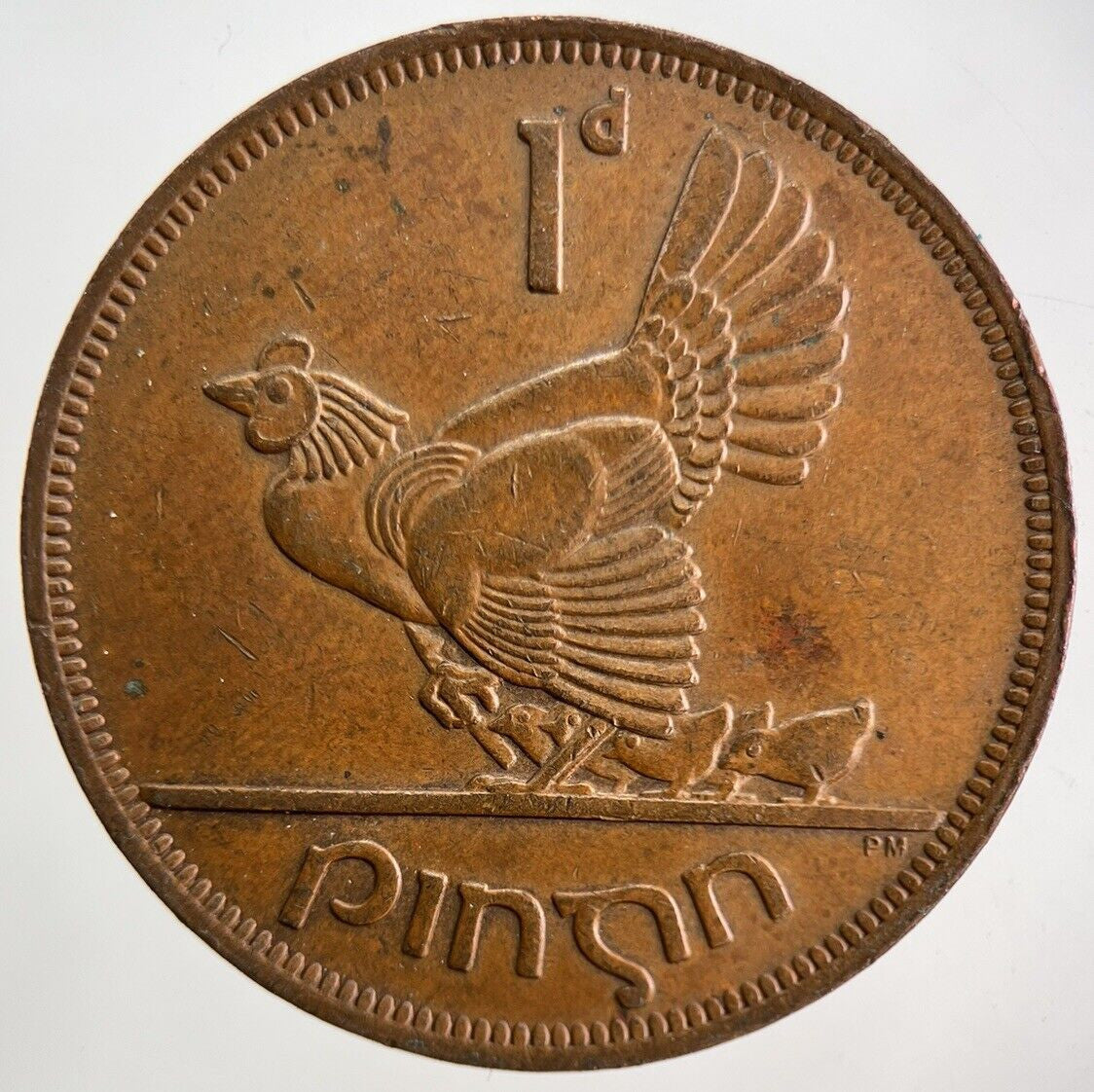 1968 Irish One Penny Coin | Very High Grade