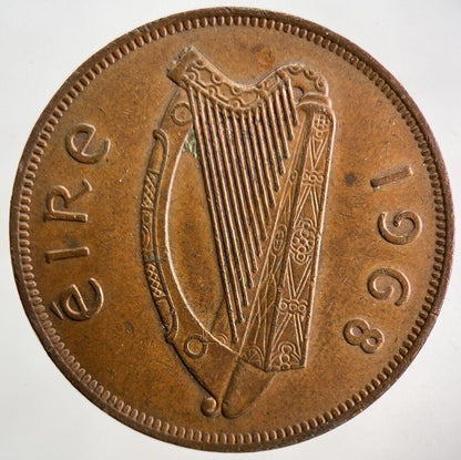 1968 Irish One Penny Coin | Very High Grade