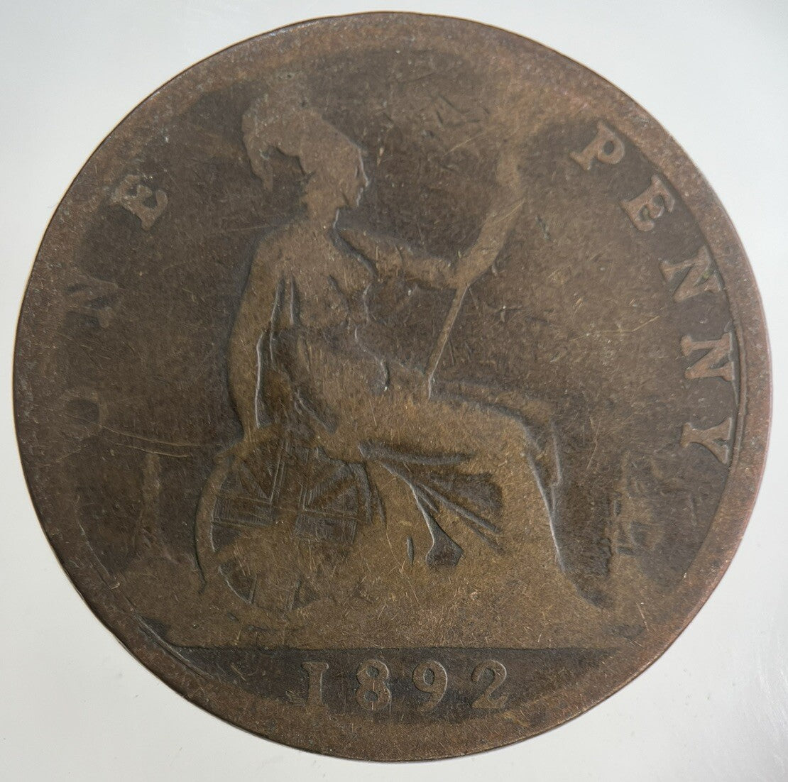 1892 Victoria One Penny Coin | Collectable Grade