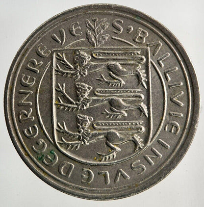 1968 Guernsey 5p Five-Pence Coin | Fine Collectable Grade