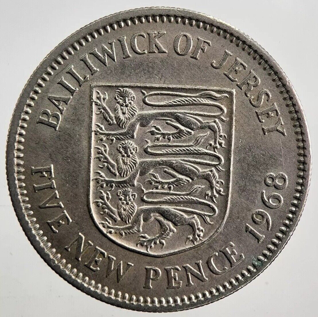 1968 Jersey 10p 10 Ten-Pence Coin | Very High Grade | a4988