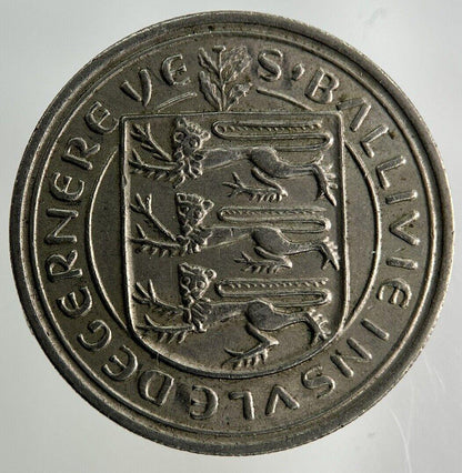 1968 Guernsey 5p Five-Pence Coin | Fine Collectable Grade