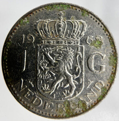 1968 Netherlands 1 Gulden Coin | Fine Collectable Grade