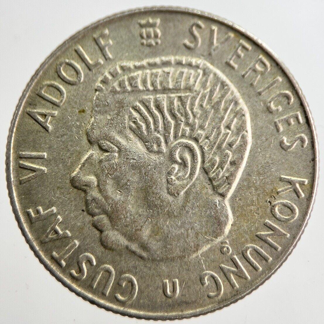1968 Sweden 1 One Krona Silver Coin | Fine Collectable Grade | a8931