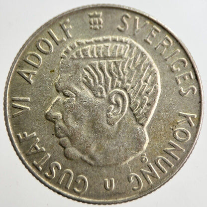1968 Sweden 1 One Krona Silver Coin | Fine Collectable Grade | a8931