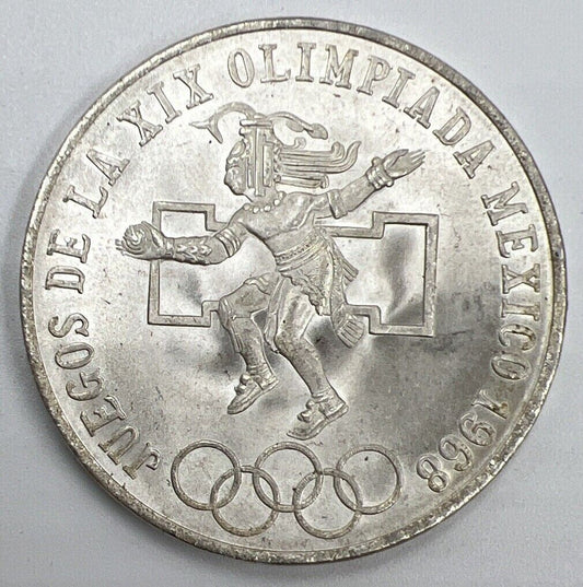 1968 Mexico 25 Pesos Olympics Coin | Very High Grade | a1375