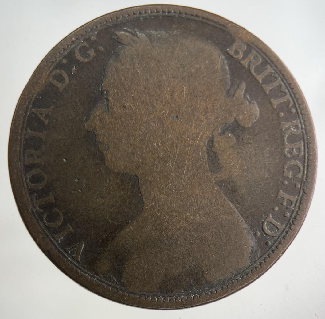 1891 Victoria One Penny Coin | Collectable Grade