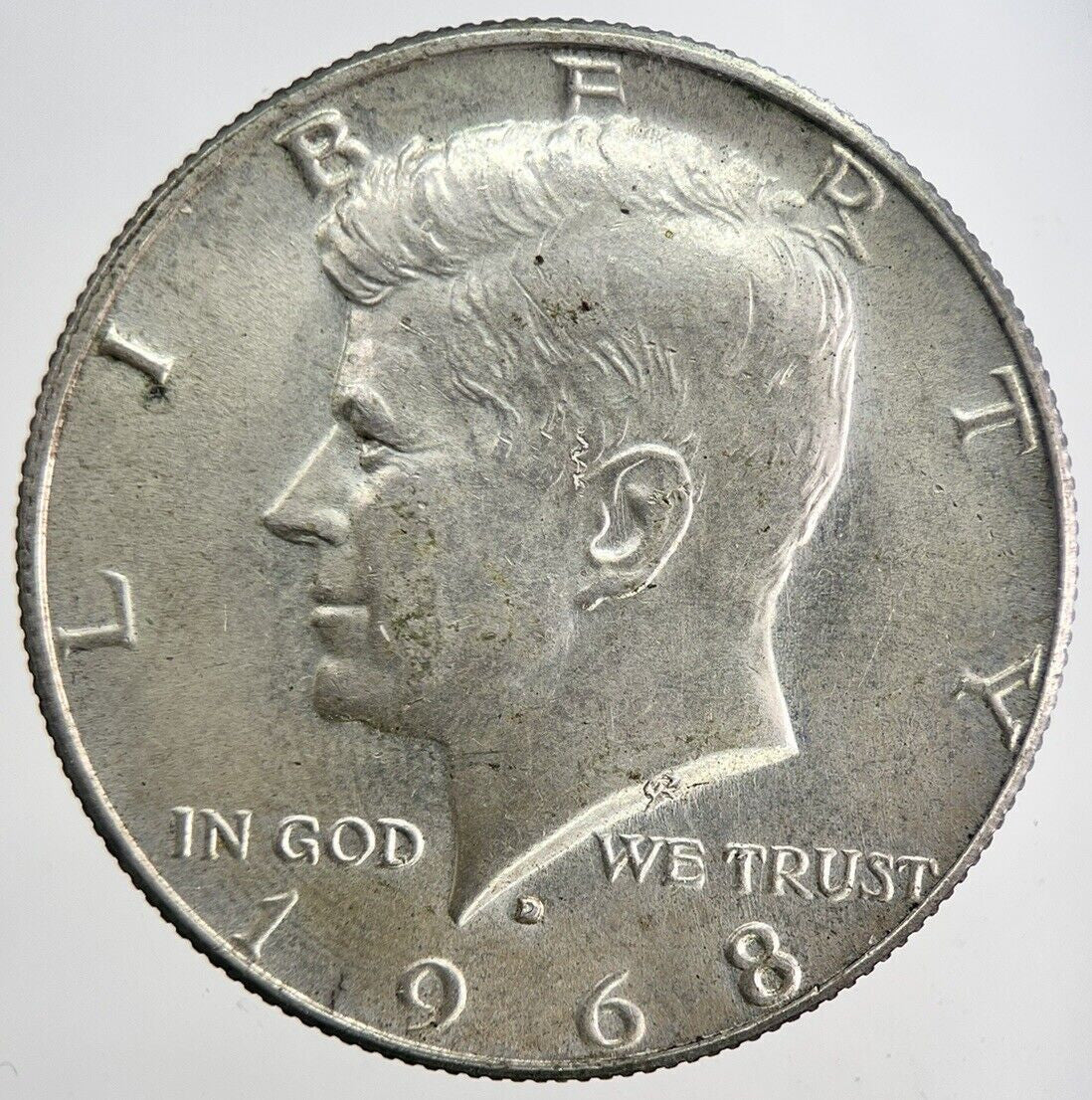 1968-D US USA Kennedy Half Dollar Silver Coin | Very High Grade | a6194