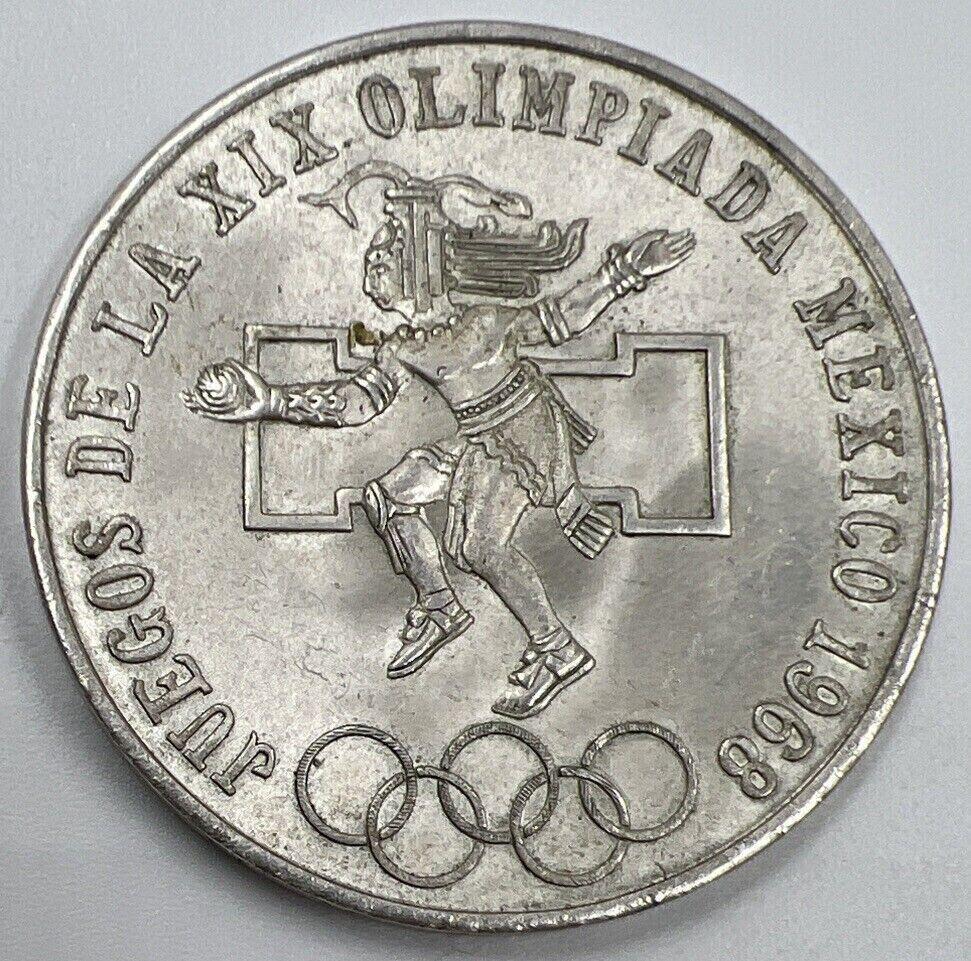 1968 Mexico 25 Pesos Olympics Coin | Very High Grade | a1374