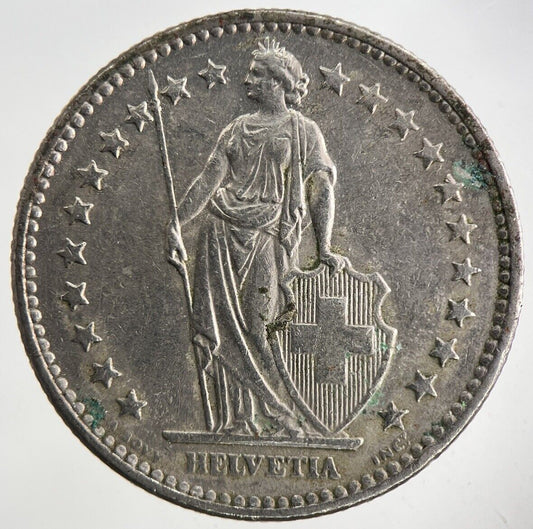 1968 Switzerland Swiss 2 Franc Coin | Fine Collectable Grade