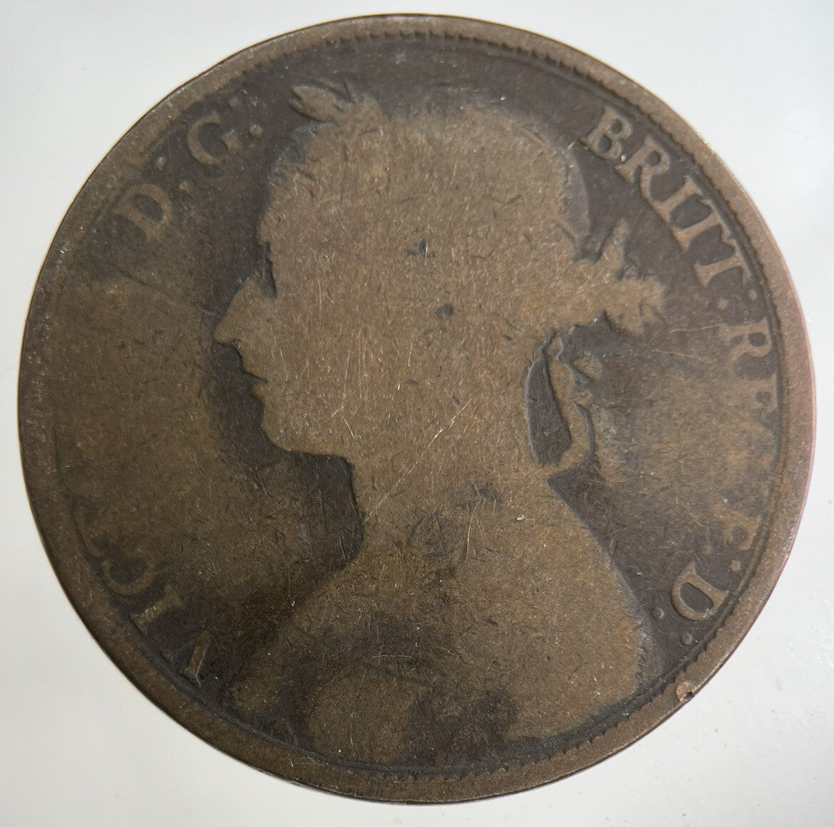 1892 Victoria One Penny Coin | Collectable Grade