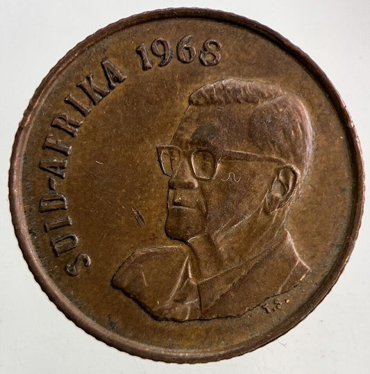 1968 South Africa 2 Cents Coin | Fine Collectable Grade