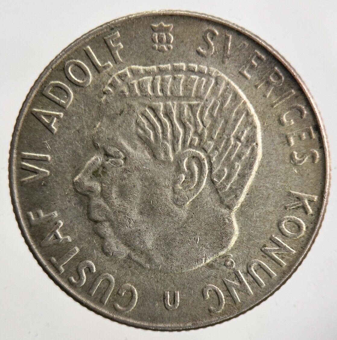 1968 Sweden 1 Krona Silver Coin | Fine Collectable Grade