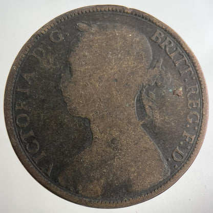 1887 Victoria One Penny Coin | Collectable Grade