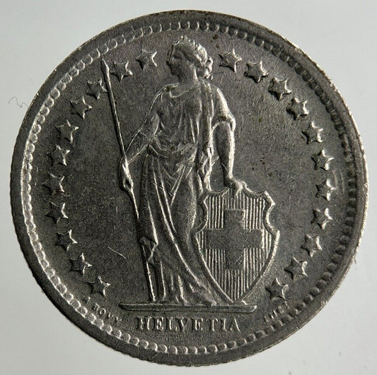 1968 Switzerland Swiss 1/2 Half Franc Coin | Fine Collectable Grade