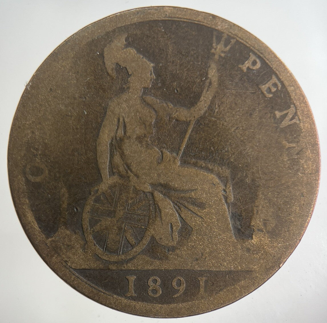 1891 Victoria One Penny Coin | Collectable Grade