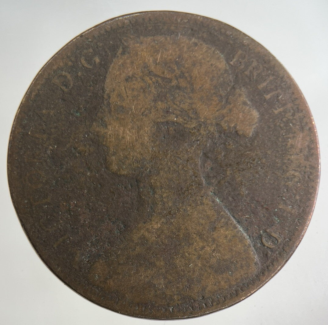 1866 Victoria One Penny Coin | Collectable Grade