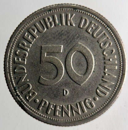 1969 Germany 50 Pfennig Coin | Fine Collectable Grade