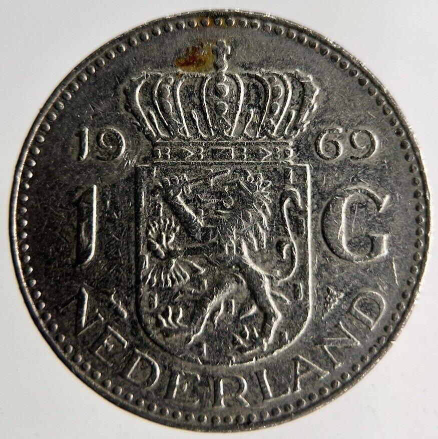 1969 Netherlands 1 Gulden Coin | Fine Collectable Grade