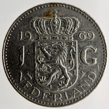 1969 Netherlands 1 Gulden Coin | Fine Collectable Grade