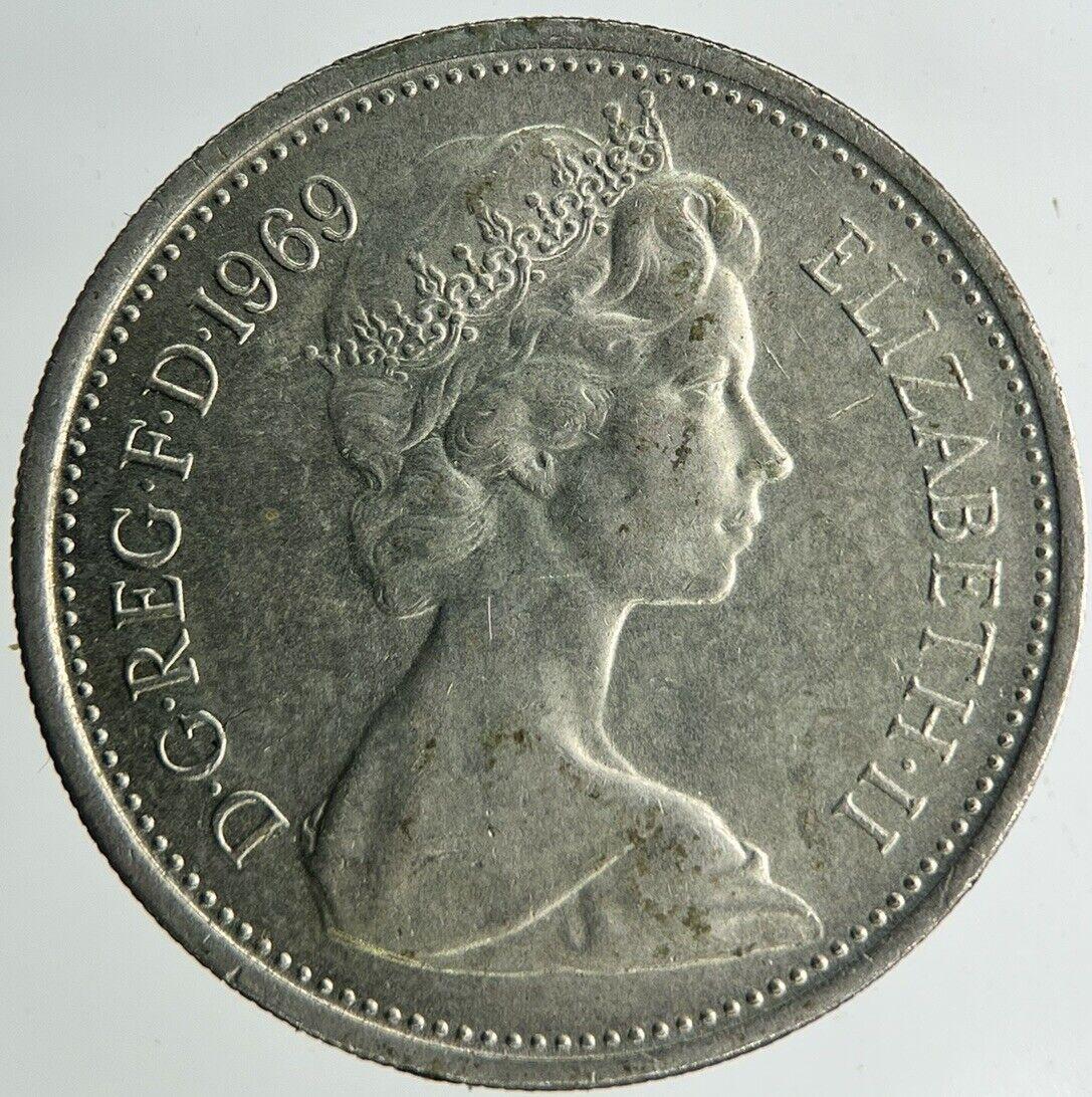 1969 Elizabeth II 5p Five-Pence Coin | Fine Collectable Grade
