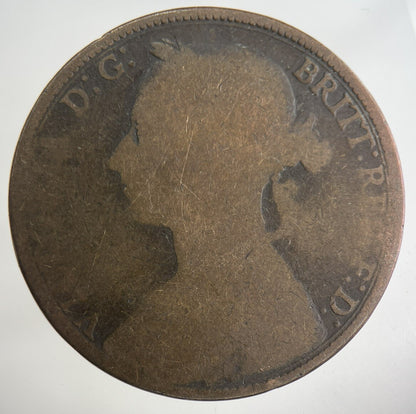 1882 Victoria One Penny Coin | Collectable Grade