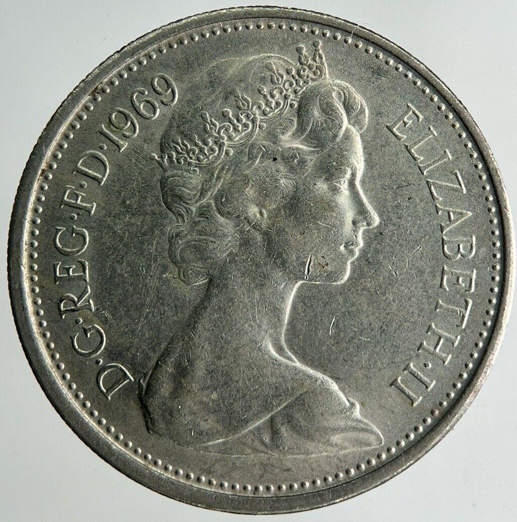 1969 Elizabeth II 5p Five-Pence Coin | Fine Collectable Grade