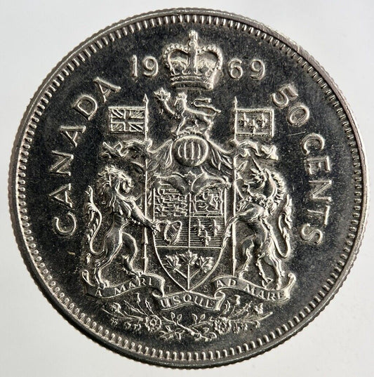 1969 Canada 50 Cents Coin | Fine Collectable Grade
