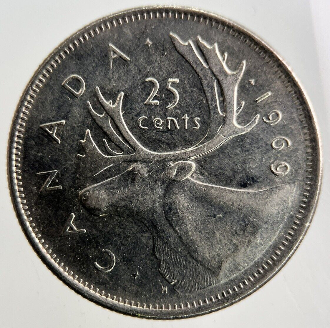 1969 Canada 25 Cents Coin | Fine Collectable Grade