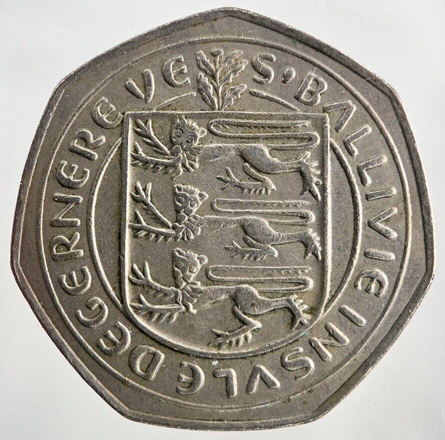 1969 Guernsey 50p Fifty-Pence Coin | Fine Collectable Grade