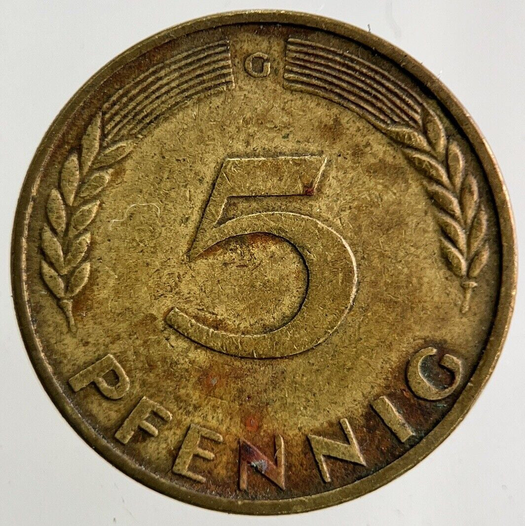 1969 Germany 5 Pfennig Coin | Fine Collectable Grade