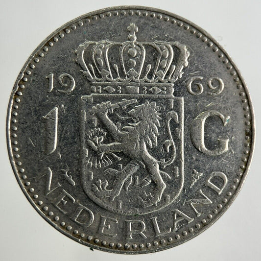 1969 Netherlands 1 Gulden Coin | Fine Collectable Grade