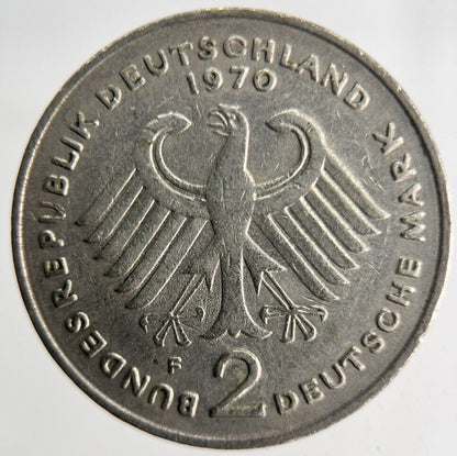 1970 Germany 2 Mark Coin | Fine Collectable Grade