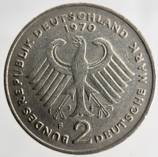1970 Germany 2 Mark Coin | Fine Collectable Grade