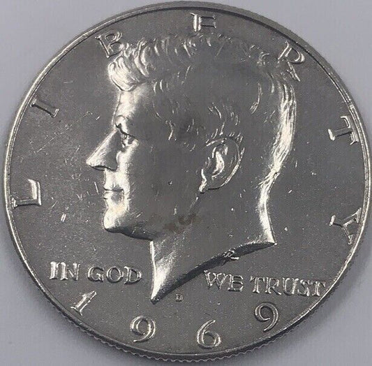 1969 US USA Kennedy Half Dollar American Silver Coin | Collectable Grade | a251