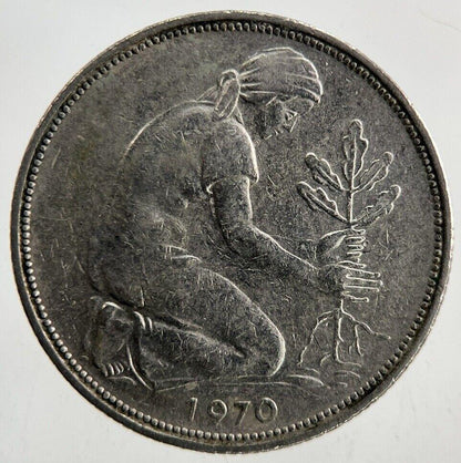 1970 Germany 50 Pfennig Coin | Fine Collectable Grade