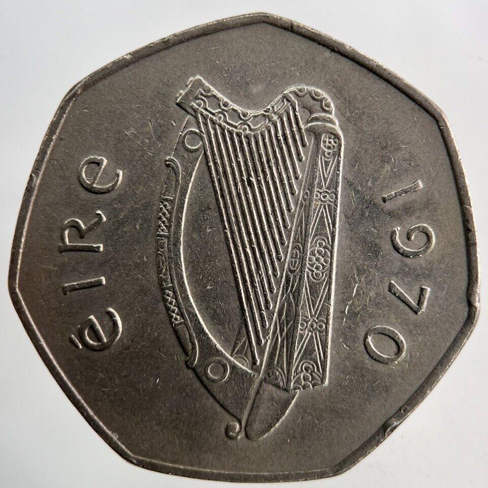 1970 Irish 50p Fifty-Pence Coin | Very High Grade