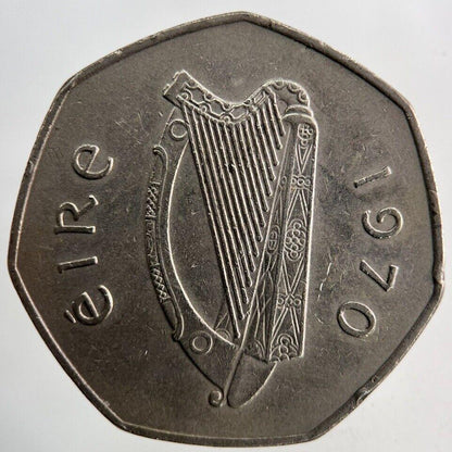 1970 Irish 50p Fifty-Pence Coin | Very High Grade