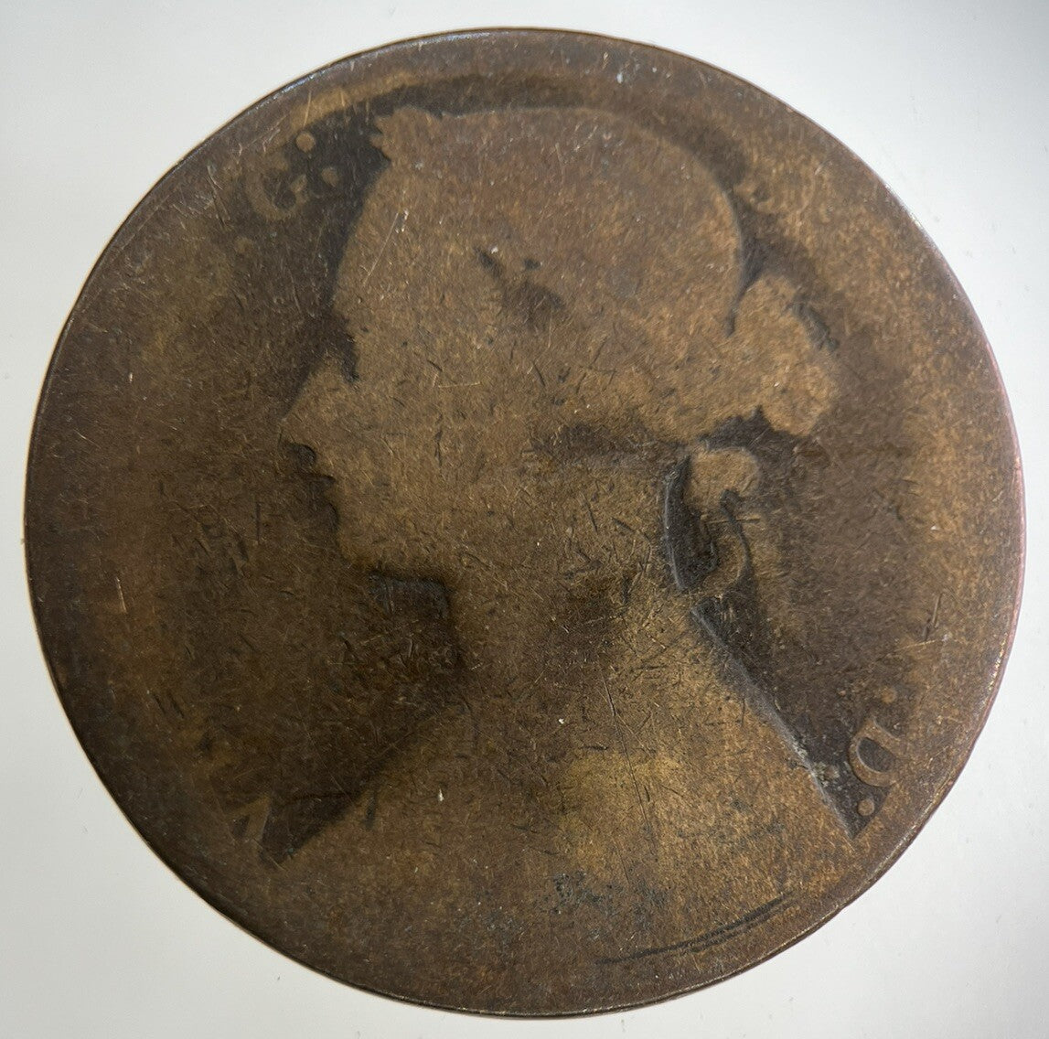 1876 Victoria One Penny Coin | Collectable Grade