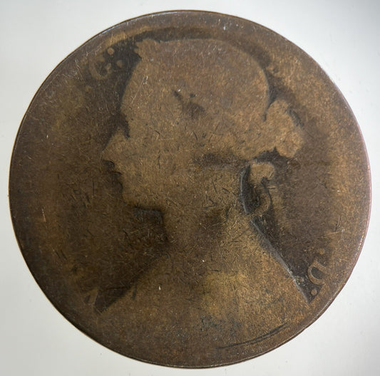 1876 Victoria One Penny Coin | Collectable Grade