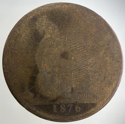 1876 Victoria One Penny Coin | Collectable Grade