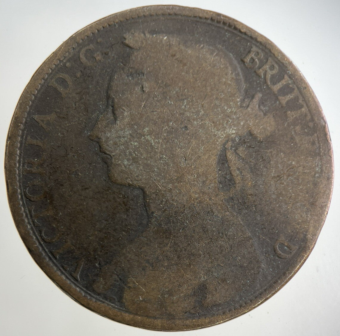 1892 Victoria One Penny Coin | Collectable Grade