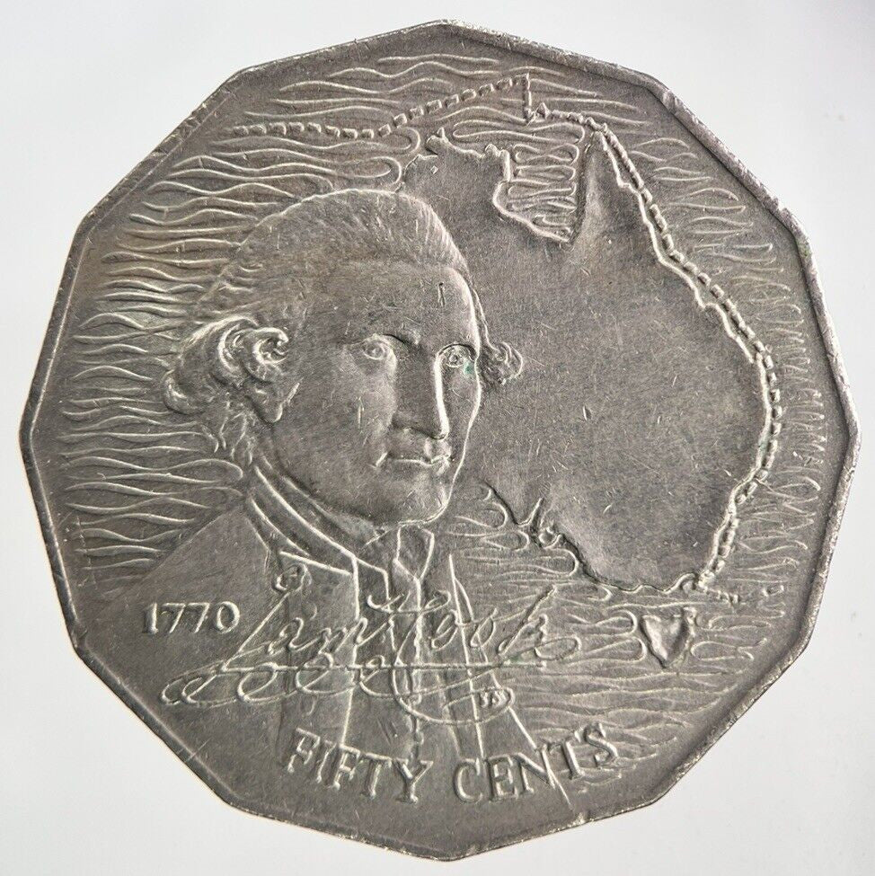 1970 Australia 50 Cents Coin | Fine Collectable Grade