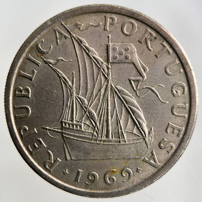 1969 Portugal 5 Escudos Coin | Very High Grade