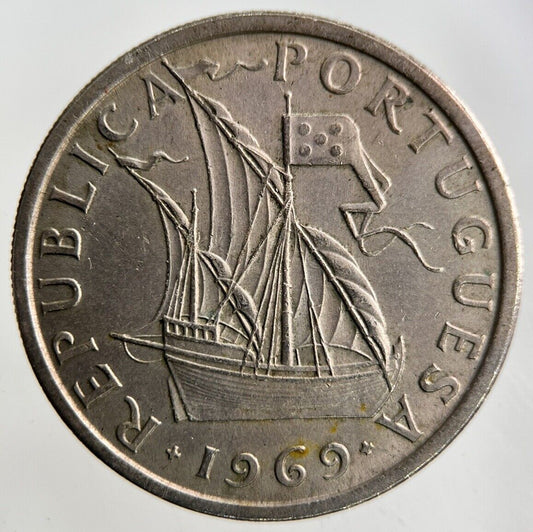 1969 Portugal 5 Escudos Coin | Very High Grade