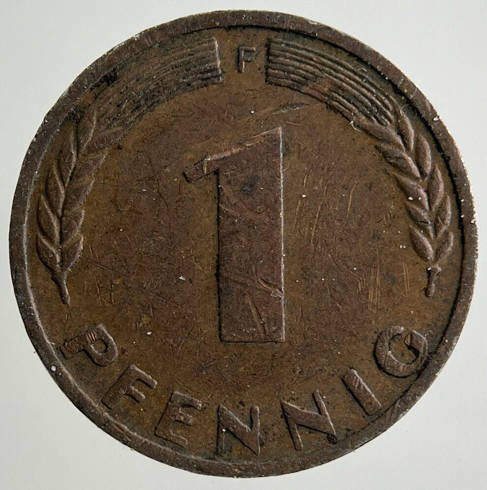 1970 Germany 1 Pfennig Coin | Fine Collectable Grade