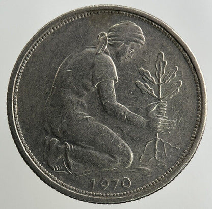 1970 Germany 50 Pfennig Coin | Fine Collectable Grade