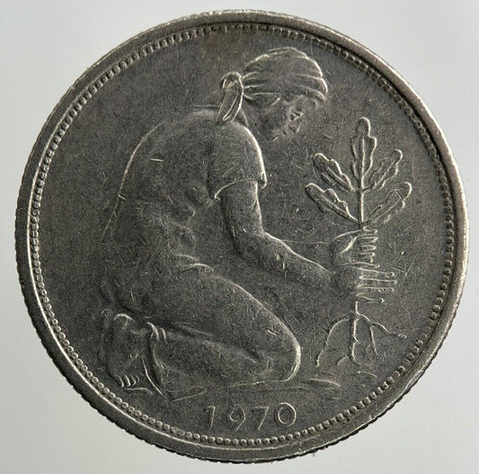 1970 Germany 50 Pfennig Coin | Fine Collectable Grade