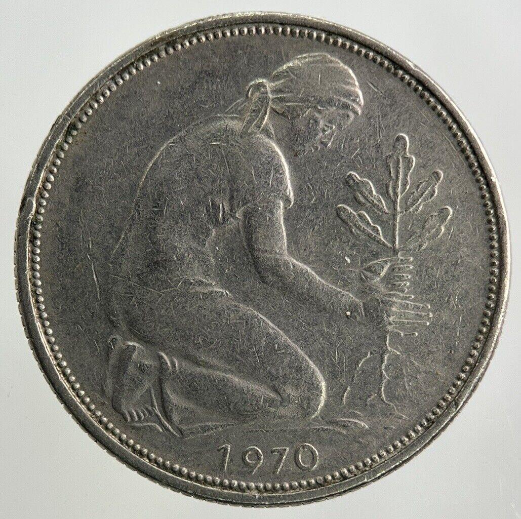 1970 Germany 50 Pfennig Coin | Fine Collectable Grade