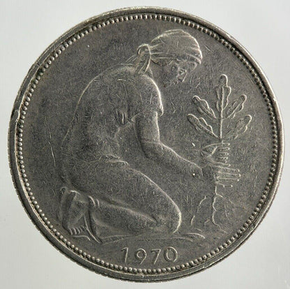 1970 Germany 50 Pfennig Coin | Fine Collectable Grade